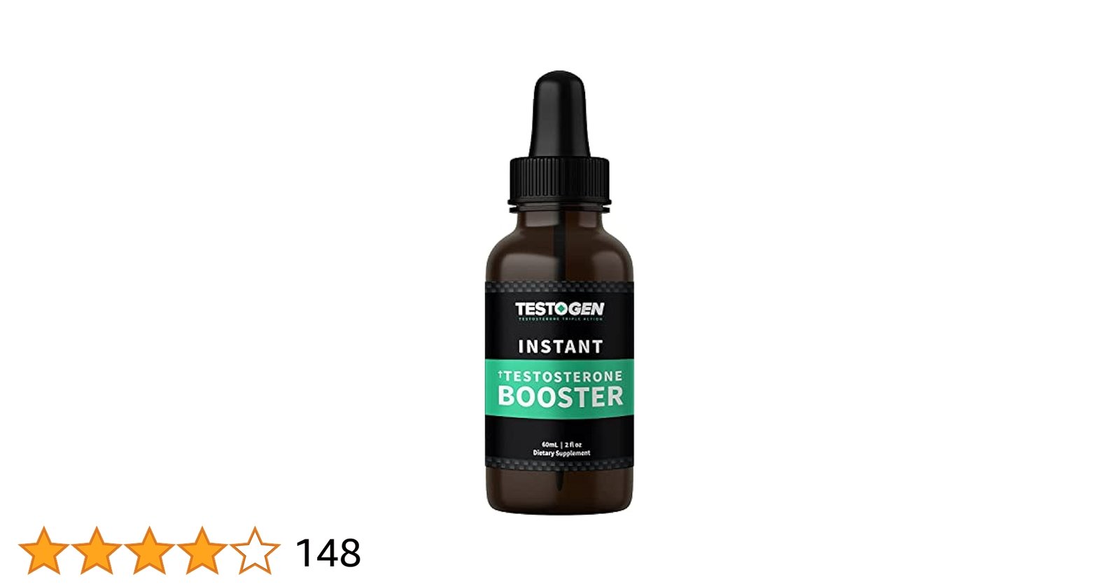 Testosterone Booster Drops with Powerful Natural Ingredients, Helps Improve Stamina, Strength and Energy, 60milliliter Bottle